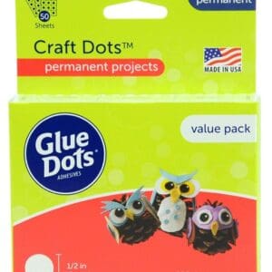 Glue Dots permanent craft adhesive package