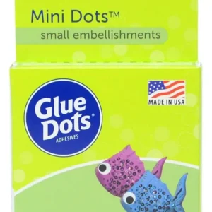 Glue Dots with fish design packaging