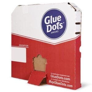 Cardboard package for Glue Dots adhesives