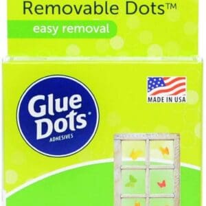 Removable adhesive dots packaging