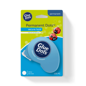 glue dots permanent